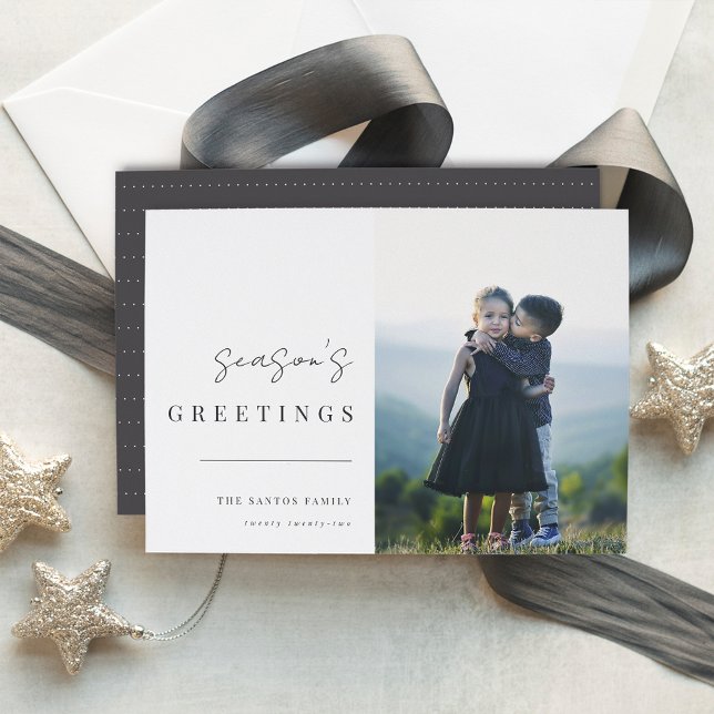 Modern Minimalist Christmas Photo Holiday Card (Creator Uploaded)