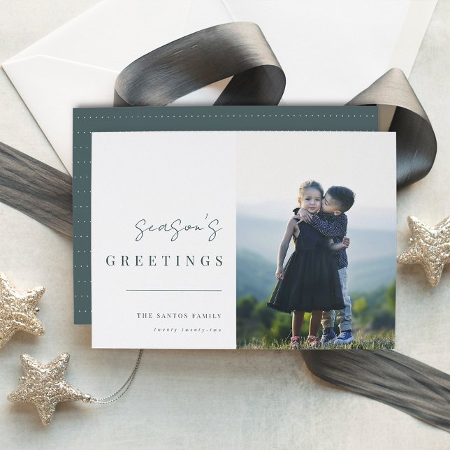 Modern Minimalist Christmas Photo Holiday Card (Creator Uploaded)