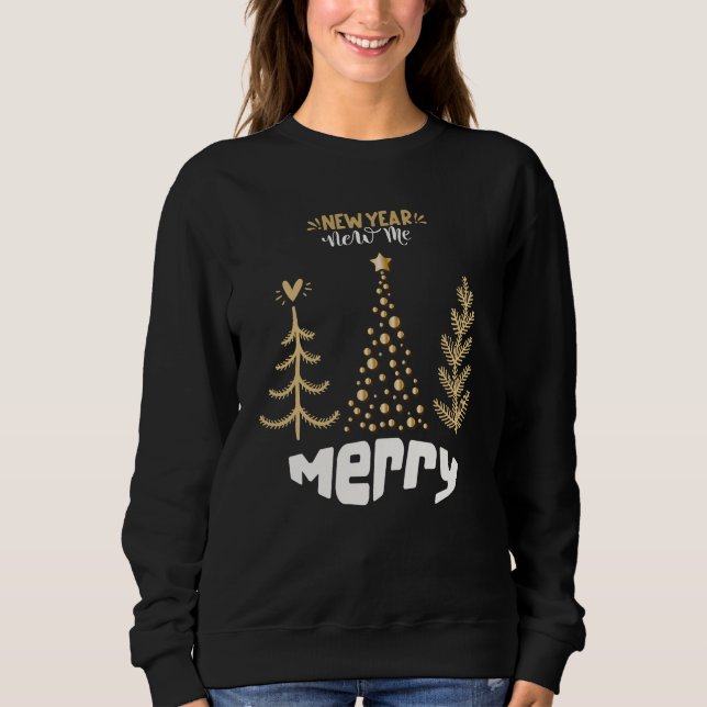 modern minimalist christmas sweatshirt cosy (Front)