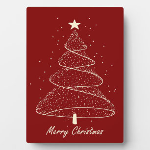 Modern Minimalist Christmas Tree Plaque