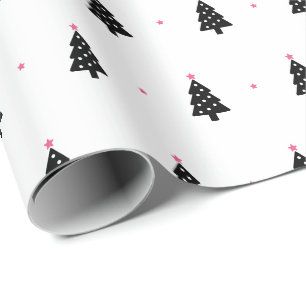 Modern Minimalist Christmas Tree Wrapping Paper
