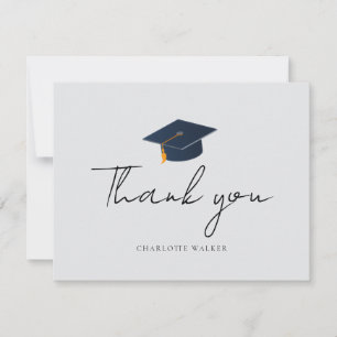 Modern Minimalist Class of 2026 Grad Hat Card