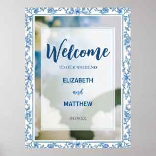 Modern Minimalist classic Flowers wedding Poster