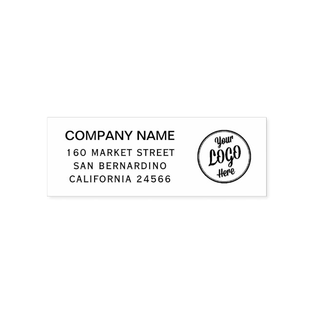 Modern Minimalist Clean Simple Professional Logo   Self-inking Stamp (Design)