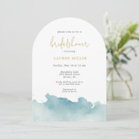Modern Minimalist coastal waves Bridal Shower
