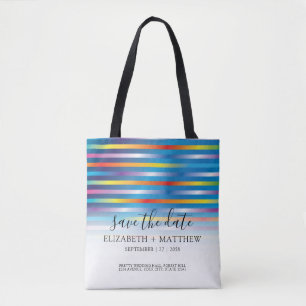 Modern Minimalist Colourful Gradient Design Tote Bag