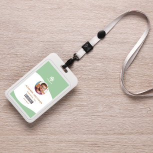 Modern Minimalist Company Employee Badge ID Badge