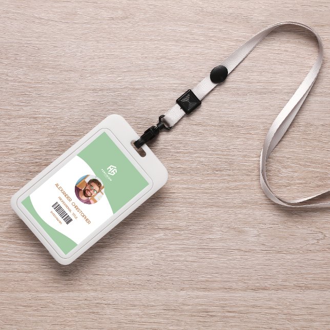 Modern Minimalist Company Employee Badge ID Badge (Creator Uploaded)