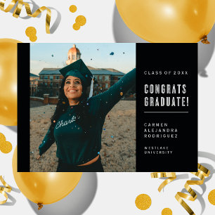 MODERN MINIMALIST CONGRATS GRADUATE INVITATION