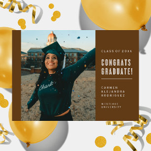 MODERN MINIMALIST CONGRATS GRADUATE INVITATION