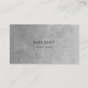 Modern Minimalist Construction Business Card