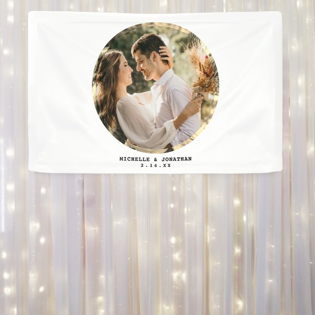 Modern Minimalist Couple Wedding Photo Banner (Creator Uploaded)
