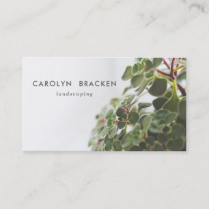 Modern Minimalist Creative Plant Landscaping Business Card