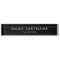 Modern Minimalist Custom Black Desk Nameplate