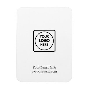 Modern Minimalist Custom Business Corporate Logo Magnet