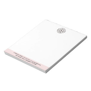 Modern Minimalist Custom Business Logo Branding Notepad