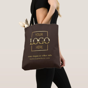 Modern Minimalist Custom Business Logo Promotional Tote Bag