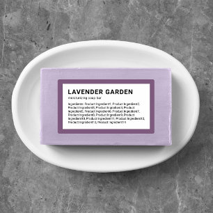 Modern Minimalist Custom Colour Ingredients List