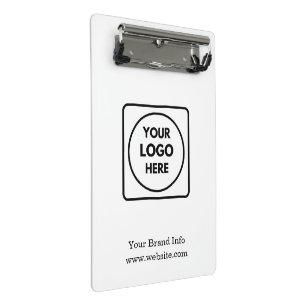 Modern Minimalist   Custom Corporate Business Logo Mini Clipboard