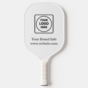 Modern Minimalist   Custom Corporate Business Logo Pickleball Paddle