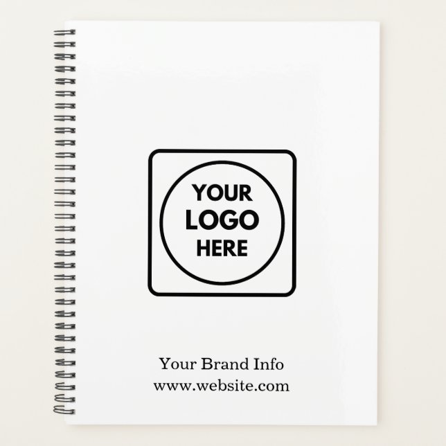 Modern Minimalist | Custom Corporate Logo Planner (Front)