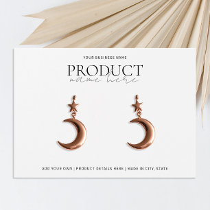 Modern Minimalist Custom Jewelry Display Card