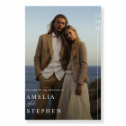 Modern Minimalist Custom Photo Wedding Welcome