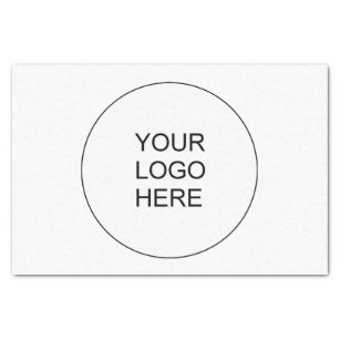 Modern Minimalist Custom Template Your Logo Here Tissue Paper