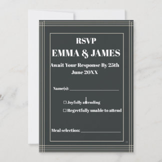 Modern Minimalist Customisable Save The Date Invitation