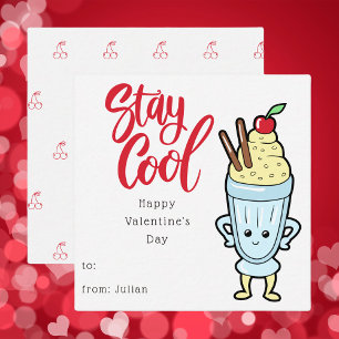 Modern Minimalist Cute Kids Valentines Day Card