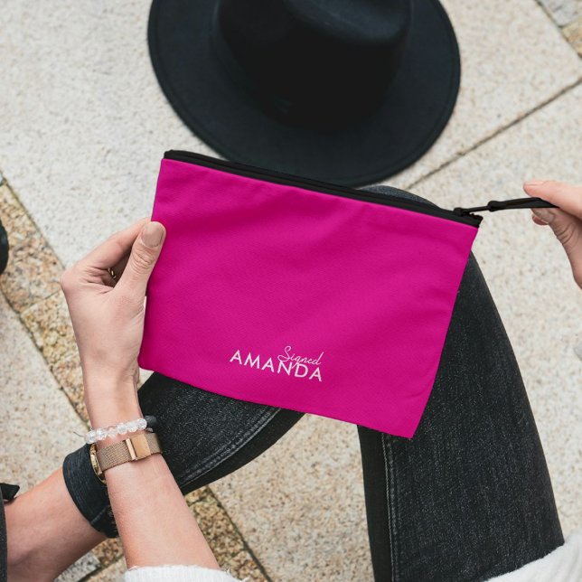 Modern minimalist Cute Maid of Honour Accessory Pouch (Creator Uploaded)