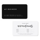 Modern minimalist dates reminder business