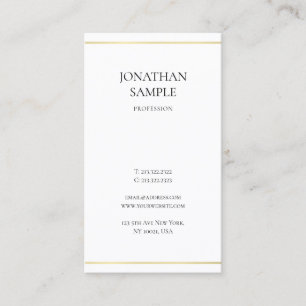 Modern Minimalist Design Creative Professional Business Card