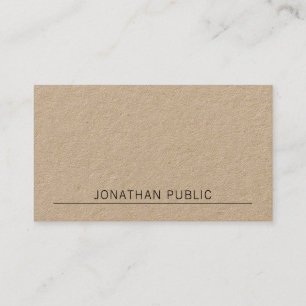 Modern Minimalist Design Elegant Plain Luxury Business Card