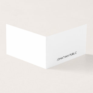 Modern Minimalist Design Elegant Simple Template Business Card