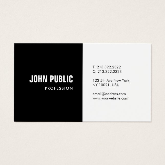 Modern Minimalist Design Professional Tasteful (Front)