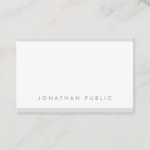 Modern Minimalist Design Simple Elegant Luxury Top Business Card
