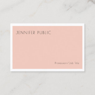 Modern Minimalist Design Stylish Template Trendy Business Card