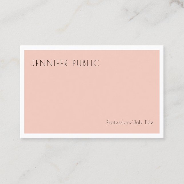 Modern Minimalist Design Stylish Template Trendy Business Card (Front)