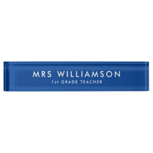 Modern Minimalist desk name plates for teachers