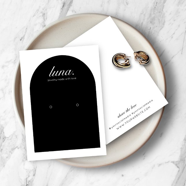 Modern Minimalist Earring Display Card (Creator Uploaded)