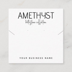 Modern minimalist earring jewellery display card