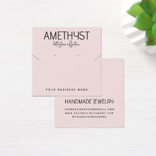 Modern minimalist earring jewellery display card
