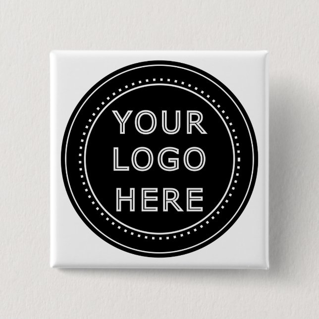 Modern, Minimalist, Elegant and Customisable  15 Cm Square Badge (Front)
