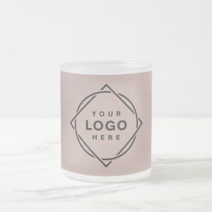 Modern, Minimalist, Elegant and Customisable  Frosted Glass Coffee Mug