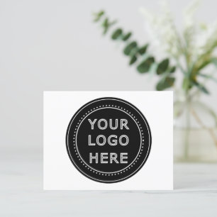 Modern, Minimalist, Elegant and Customisable  Holiday Postcard