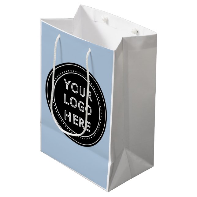 Modern, Minimalist, Elegant and Customisable  Medium Gift Bag (Front Angled)