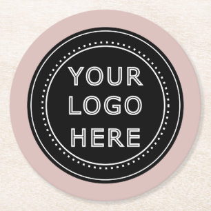 Modern, Minimalist, Elegant and Customisable Round Paper Coaster