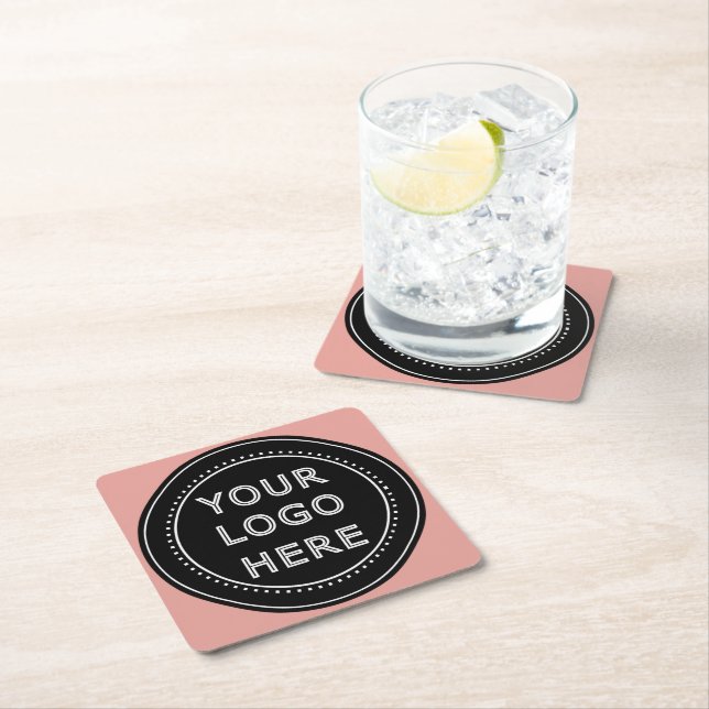 Modern, Minimalist, Elegant and Customisable  Square Paper Coaster (Insitu)