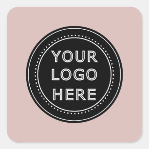 Modern, Minimalist, Elegant and Customisable  Square Sticker